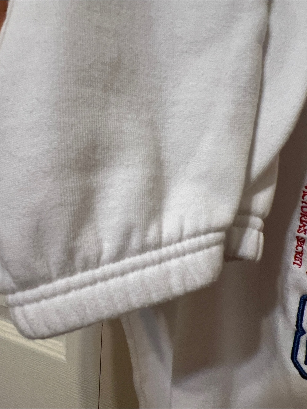 Pink P Logo White Jogger Sweatpants size S- - Picture 4 of 6
